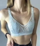 Кружевной топ для кормления грудью Лаура голубой XL - изображение 2
