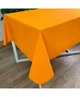 Однотонная скатерть на стол Прованс Orange 100% хлопок 134х180 см Оранжевый - изображение 1