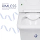 Унітаз підлоговий Qtap Kalao Rimless QT08221213AW безобідковий з сідінням Slim,Soft-close - изображение 5