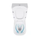 Унитаз-компакт Qtap Presto Quadro безободковый с сиденьем Soft-close QT24221215AW - изображение 6