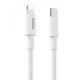 Зарядний кабель HOCO X56 New original Type-C to Lightning PD 3A 20W 1m White - изображение 1