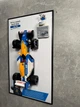 Арт Держатель Рамка на Стену 50x30 см. для Вашего Конструктора Icons Williams Racing FW14B Nigel Mansell Найджел Менселл (10353) с дополнительным креплением для мини-фигурки - изображение 10