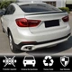 Спойлер крышки багажника Карбон V1 для BMW X6 F-16 2014-2019 гг - изображение 2