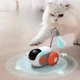 Умная аккумуляторная машинка дразнилка с перышком и хвостиком для животных Smart игрушка автоматически вращающаяся машина для котов собак Drift pet toy car UKC EG-611 - изображение 1