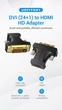 Перехідник конвертер DVI на HDMI converter Vention Bi-directional Adapter (HDMI 1.4, Full HD 60Hz). Black - зображення 8