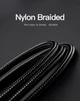 Аудіокабель 6.35мм-3.5мм TRS Vention Cotton Braided Gray Aluminum Alloy Type 3.5mm to jack 6.35mm (5m). Black - зображення 9