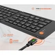 Беспроводная клавиатура Meetion MT-BTK001 (складная, Bluetooth, 150 мАч, USB Type-C, 40 часов работы) - Черный - изображение 12
