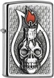 Запальничка Zippo Candle Skull Emblem Свічка череп емблема (2005165) - изображение 1