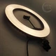 Кольцевая лампа для селфи LED 45 см с держателем для телефона и креплением под штатив для блоггеров, визажистов, фото и видеосъемки, холодный/теплый/нейтральный свет, HQ-18 - изображение 3