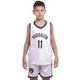 Форма баскетбольная детская NBA клуб Brooklyn Nets 11 NB-Sport размер S 116-122 см цвет белый-черный 3578 - изображение 9