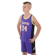 Форма баскетбольная детская NBA клуб Los Angeles Lakers 24 NB-Sport размер M 122-128 см цвет фиолетовый-желтый BA-9831 - изображение 7