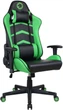 Игровое кресло GameMax нагрузка до 120кг экокожа Black/Green (GCR09 Green) - изображение 1