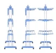 Сушилка для белья напольная Tiers Garment Rack With Wheels - изображение 3