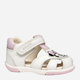 Дитячі шкіряні сандалії для дівчинки Geox B Sandal Zapito Girl B556FE08554-C0406 22 Білі (8058192265846) - зображення 2