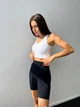Велосипедки жіночі Wake Up з Push Up та ефектною сіткою під сідницями Фітнес Спорт Йога Однотонні XS-S Чорні (4541S) - зображення 12