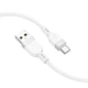Кабель Hoco Type-C Energy silicone charging data cable X109 |1m, 3A| білий - зображення 1