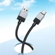 Кабель Hoco Type-C Honorific charging data cable X110 |1m, 3A| черный - изображение 4