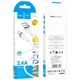 Кабель Hoco Lightning Energy silicone charging data cable X109 |1m, 2.4A| білий - зображення 4
