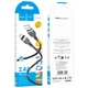 Кабель Hoco Lightning Energy silicone charging data cable X109 |1m, 2.4A| чорний - зображення 5