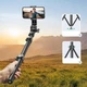 Штатив UGREEN LP680 Selfie Stick Tripod with Bluetooth Remote Black (15609) - зображення 2