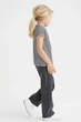 Детские джинсы пояс резинка свободного кроя для девочки H&M 104 (3-4Y), черный - изображение 2