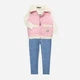 Детский комплект (жилет + лонгслив + легинсы) для девочки Tommy Hilfiger 524727323 92 см Разноцветный (1159827751) - изображение 2