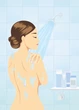 Целюлозна губка для купання з ефектом SPA Deluxe Badschwamm 1 шт - изображение 6