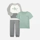 Детский комплект (свитшот + футболка + штаны) для мальчика Calvin Klein 663261354 86 см Разноцветный (1159827744) - изображение 3