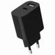 Мережевий зарядний пристрій Gembird (1USBх2.4A + 1USB-Cх2.4A) Black (TA-UC-2AC12-01-BK) - зображення 2