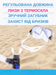 Набір для плавання маска з трубкою Zelart M276-SN120-PVC (термоскло, PVC, пластик, синє-біло-прозорий) - зображення 2