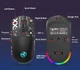 Мышь беспроводная, бесшумная HYSJ Т90 с аккумулятором и подсветкой 2,4G+Bluetooth + коврик - изображение 8