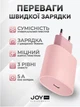 Сетевое зарядное устройство JoyPro USB Type-C QC3.0 20 Вт Pink (PA-TC-01-P) - изображение 3