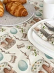 Скатерть водоотталкивающая Delux Textil с помпонами Голубые пасочки 150 х 110 см (368074) - изображение 4