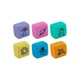 Набір гумок Kite Space "Космос" 6 шт квадратні кольорові в пластиковому боксі (K24-145) - зображення 4