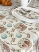 Скатерть водоотталкивающая Delux Textil Голубые пасочки 170 х 130 см (3680560) - изображение 3