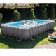Басейн каркасний прямокутний Ultra Frame Rectangular Intex 26368 (732 x 366 x 132 см) - сірий - изображение 3