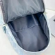 Рюкзак подростковый Lesko 5108 Blue для ноутбука 14" водонепроницаемый 2 отделения 20-35 л - изображение 3