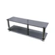 Тумба из стекла под телевизор Commus Аскет New Mini gray-met (1100х350х374) - изображение 1