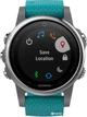Спортивні годинник Garmin Fenix 5S Silver with Turquoise Band (010-01685-01) - зображення 2