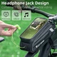Велосипедна сумка на раму West Biking YP0707283 1.5L водонепроникна, Чорна - зображення 7