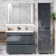 Комплект пластикових меблів Атлант з покриттям HPL 3155 gloss 80 см - изображение 1