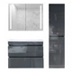 Комплект пластикових меблів Атлант з покриттям HPL 3155 gloss 80 см - изображение 3