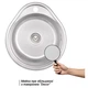 Кухонна мийка WEZER 4843(08) Decor 480x430x180 мм + сифон - изображение 2