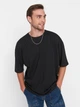 Футболка длинная мужская Trendyol TMNSS22TS0317 XL Black (8683045915519) - изображение 3