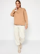 Худи оверсайз женское Trendyol TWOAW23SW00430 S Beige (8683047454153) - изображение 3
