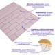 3D панель стінова самоклеюча Sticker Wall 70*70cm*5mm рожевий кирпич зі сріблом D (3DPanda-1501) - зображення 2