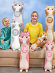 Мягкая игрушка кот батон подушка обнимашка для сна и обнимания детская плюшевая длинная серая 110 см мягкие игрушки для детей - изображение 2
