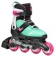 Ролики Rollerblade Microblade XT black-sea green (36.5-40) - зображення 1