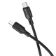 Міцний дата кабель Borofone BX113 Lenny Type-C to Lightning 27W (3m) Black - зображення 2