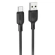 Дата кабель Borofone BX113 Lenny USB to Type-C 3A (2m) Black - зображення 1